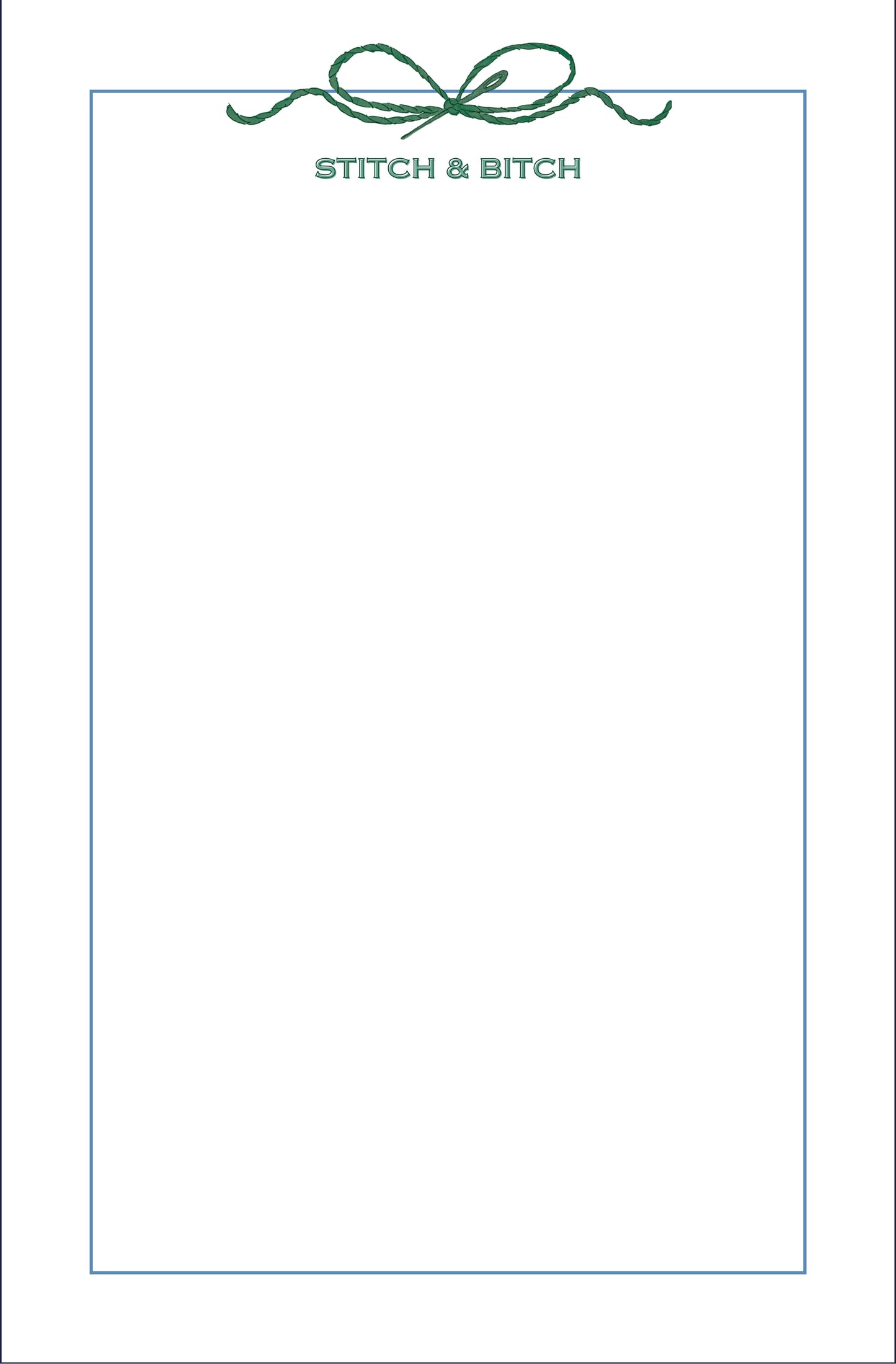 STITCH & BITCH Notepad