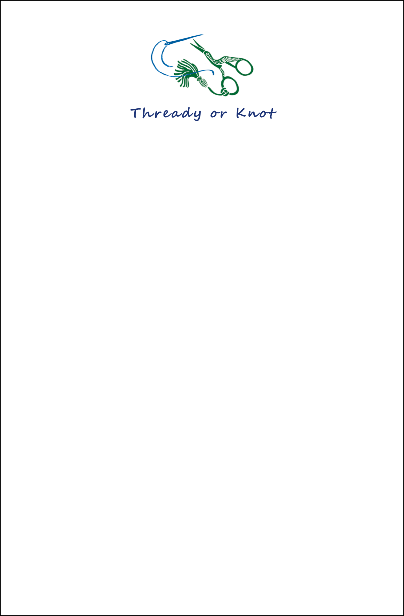 THREADY OR KNOT Notepad