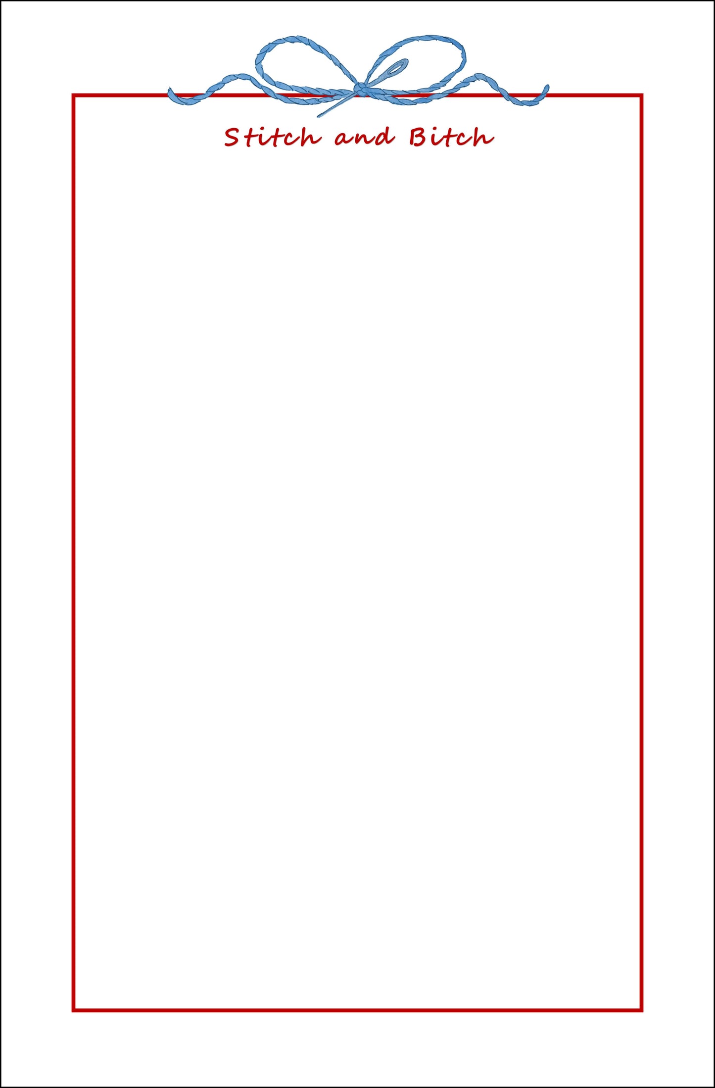 STITCH & BITCH Notepad
