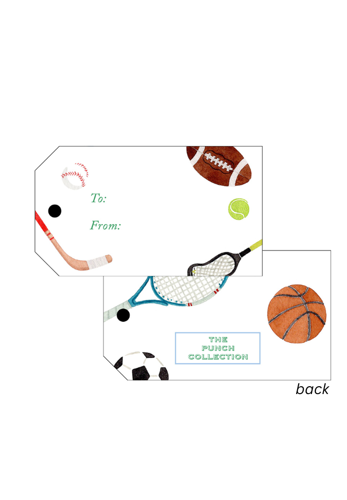 Set of 10 Hang Tags: SPORTS