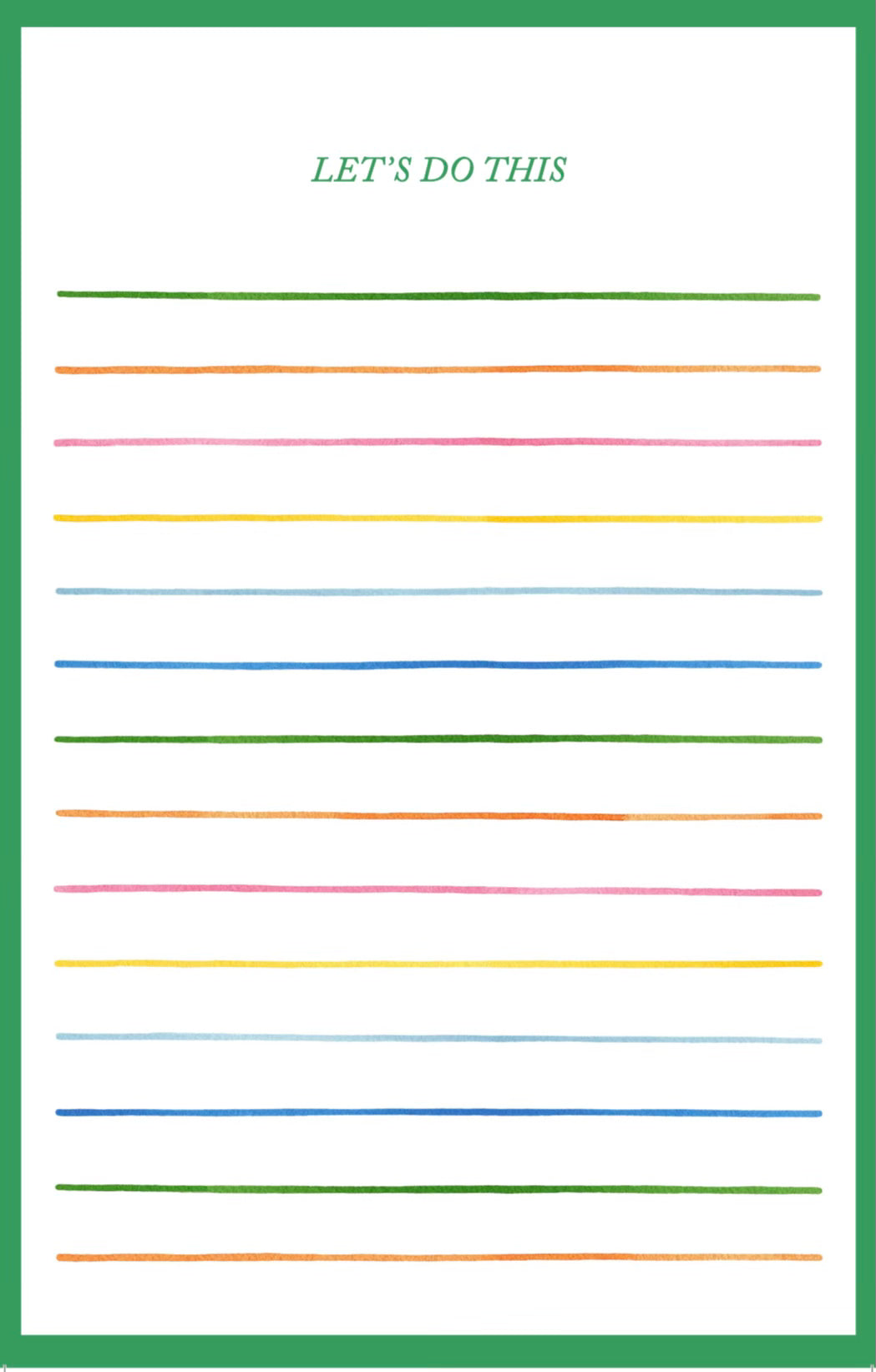 LET'S DO THIS Notepad