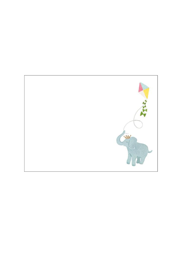 Correspondence Cards: ROYAL BABY ELEPHANT set