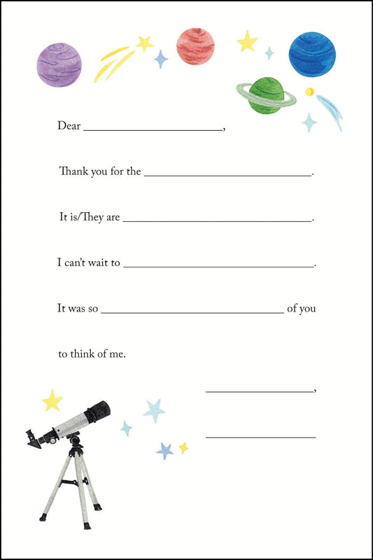 GALAXY - CHILDREN'S THANK YOU STATIONERY