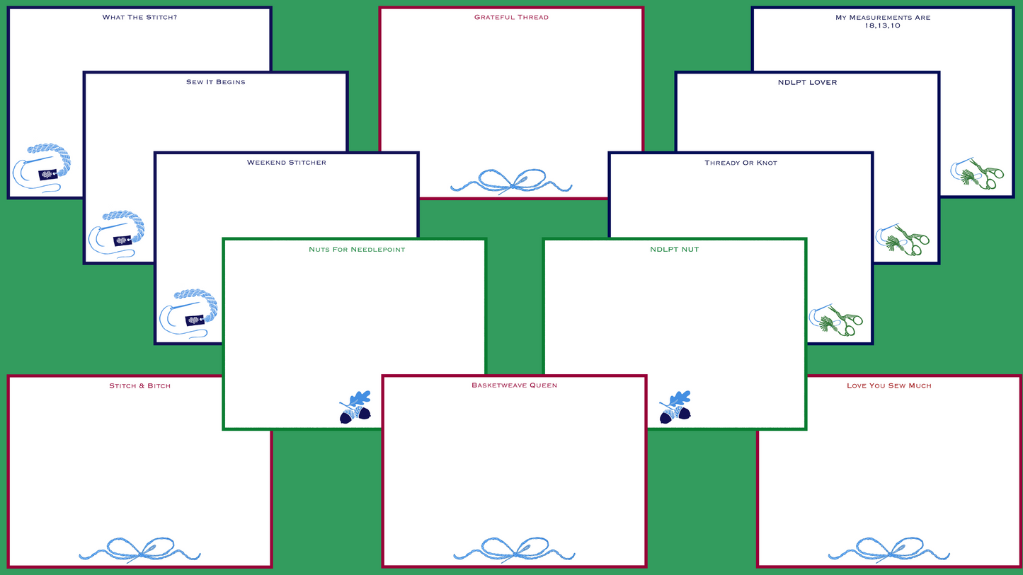 NEEDLEPOINT CARD SET