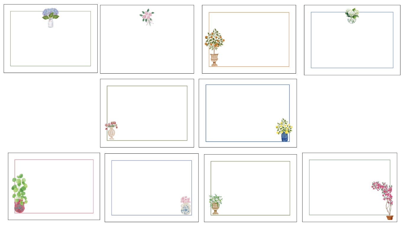 GARDEN CLUB Correspondence Cards