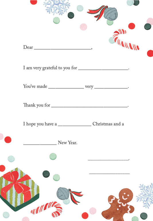 Thank You: Christmas Stationery