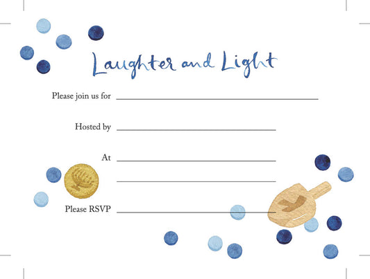 Invitations: Hanukkah Party - Laughter and Light