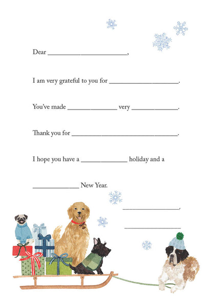 Thank You: Holiday Dogs Stationery