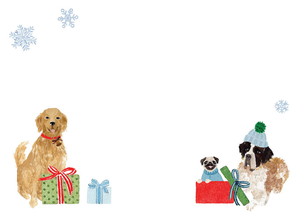 HOLIDAY DOGS Correspondence Cards Set