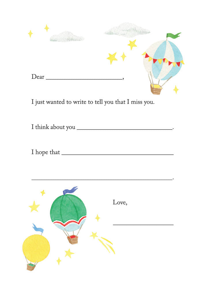 THOUGHTFUL PACKAGE: Includes I'm Sorry (2), Missing You (2), Thank you (3), Lucky To Know You (3), Blank sheets (2). Pencils (2), pencil sharpener, and Helpful Hints card also included.