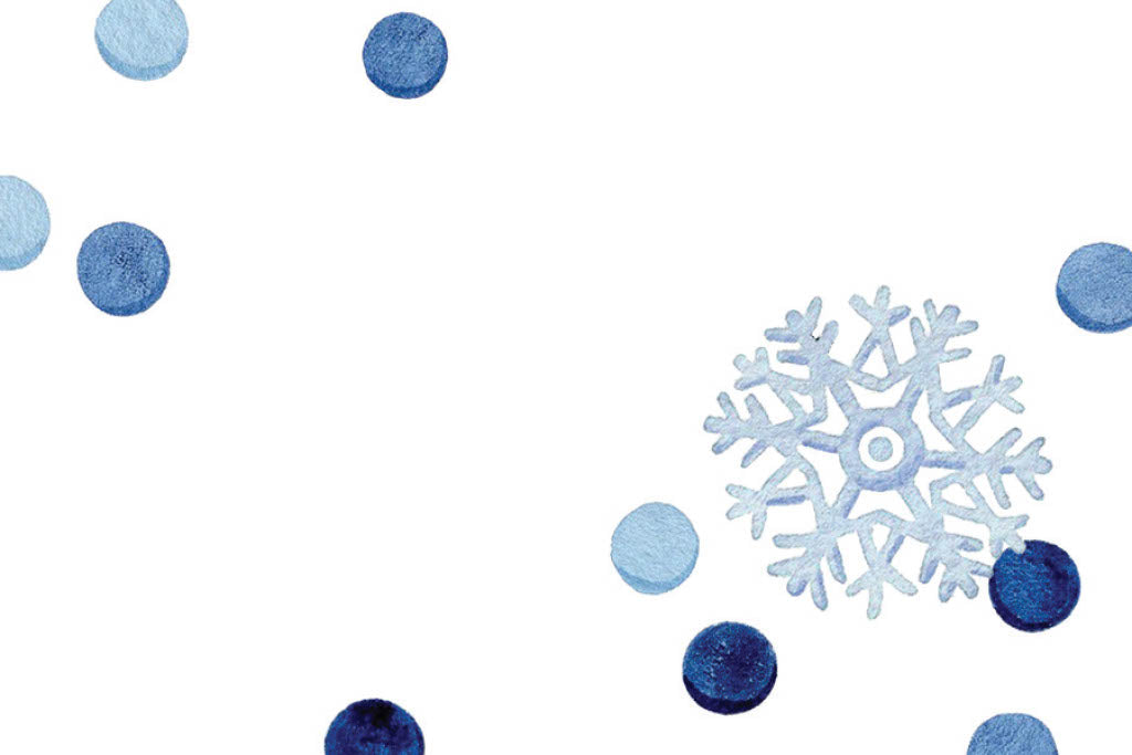 Fold-Over Enclosure Cards: Snowflakes & Dots