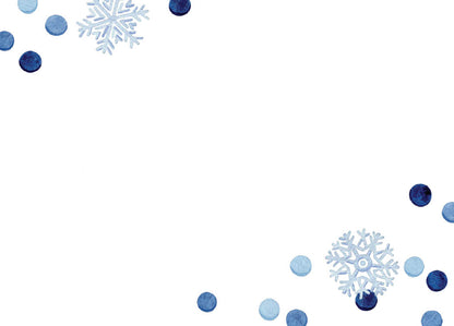 SNOWFLAKE CONFETTI Correspondence Cards Set