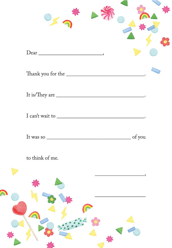 Thank You: CANDY Stationery Package